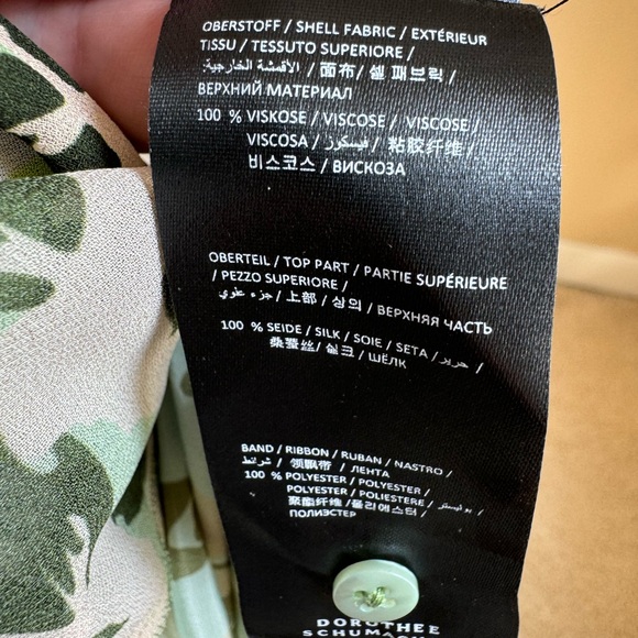 NWOT Dorothee Schumacher Silk Floral Print Blouse - Picture 7 of 9